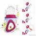 Zooawa Baby Food Feeder Soft Silicone Mesh Fruit & Food Feeder Pacifier Teether Feeding Pacifier Teething Toy for Infants BPA-Free 3 Different Sized Purple + White - B07BBPQ24T